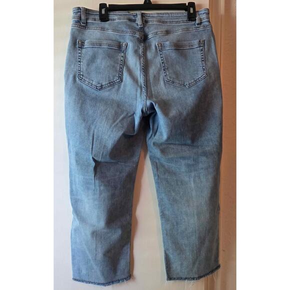 J.Jill Women’s Denim Hi-Rise Straight Leg Crop 14P - Picture 2 of 4